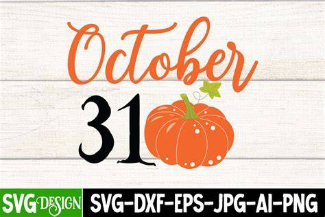 Download Free October 31 SVG Cut File Commercial Use DXF Files