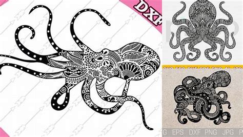 79+ Free Octopus Mandala SVG, Octopus Dxf Cricut Layered Clip Machines Getbutton 3ab561 Icon Signup Cameo Zentangle. Mandala Octopus Illustration Par Twelvepapers · Creative Fabrica