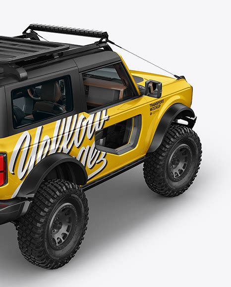 Download Free Off-Road SUV Mockup - Back Half Side View PSD Generator