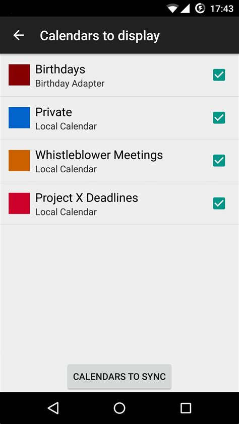 Free Offline Calendar For Android