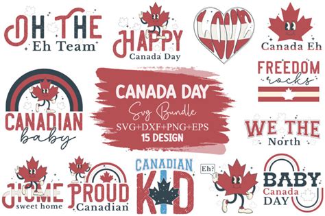 Download Free Oh Canada Day SVG Bundle DXF Files