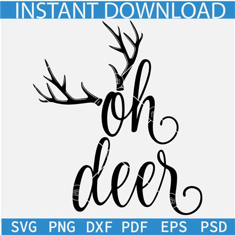 Download Free Oh Deer SVG Printable