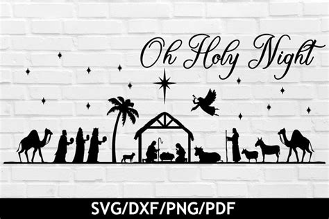 Download Free Oh Holy Night SVG DXF Files