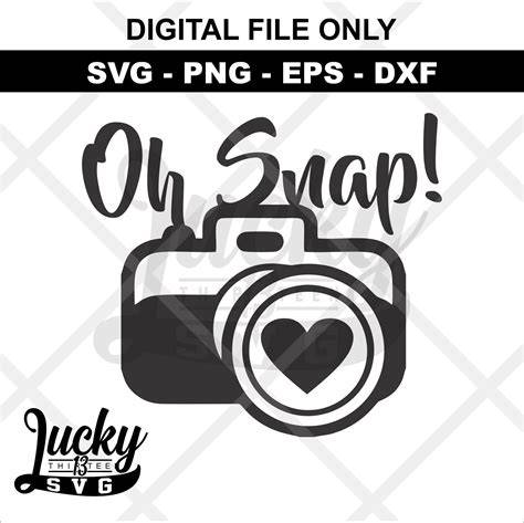 Download Free Oh Snap Camera SVG, PNG, DXF Digital Files Include DXF Files