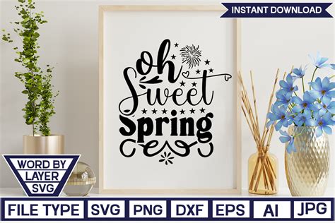 Download Free Oh Sweet Spring SVG Cut File for Cricut Machine