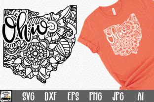Download Free Ohio State Mandala Clipart DXF Files