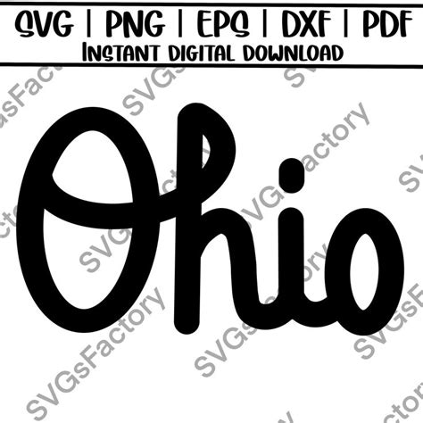 Download Free Ohio Svg, Ohio in Script, Script Font, College, Basketball,
Football, Files