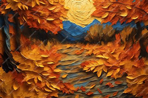 Download Free Oil Paint Autumn Backgrounds Cut Files