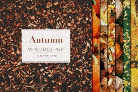 Download Free Oil Paint Autumn Backgrounds Files For Crafts