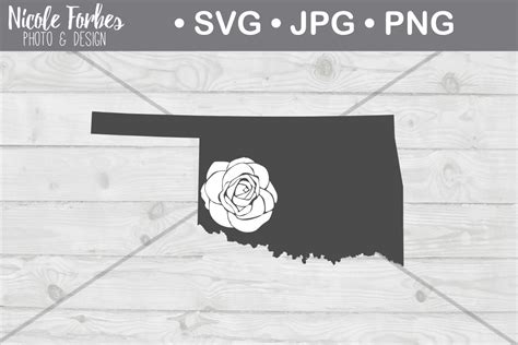 Download Free Oklahoma Rose SVG Cut File Cut Images