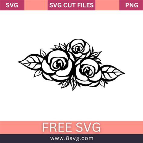 Download Free Ombre Rose - SVG File, DXF File For Cricut