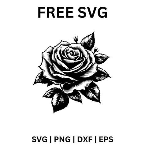 Download Free Ombre Rose - SVG File, DXF File For Silhouette