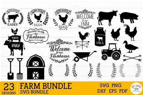 Download Free On The Farm SVG Commercial Use DXF Files