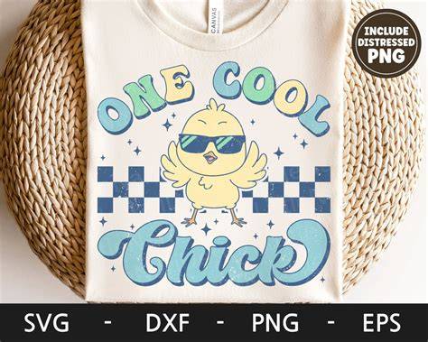 Download Free One Cool Chick Summer SVG Cut File DXF Files