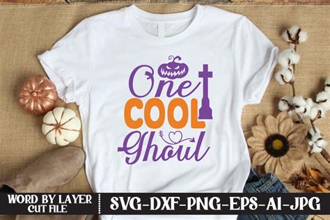 Download Free One Cool Ghoul SVG Cut File Commercial Use DXF Files