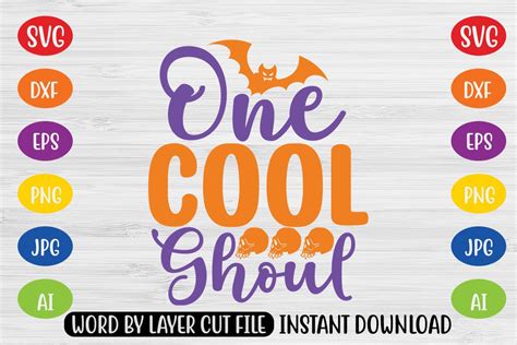 Download Free One Cool Ghoul SVG Cut File Files For Crafts