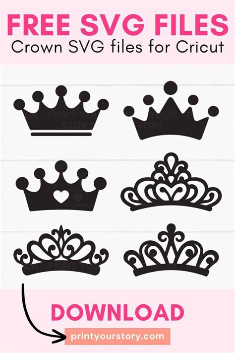 Download Free One Crown SVG Cut Files For Cricut