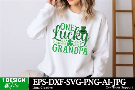 Download Free One Lucky Grandpa SVG Cut File Files