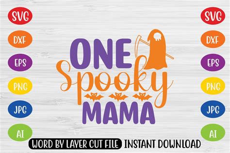 Download Free One Spooky Mama SVG Files DXF Files