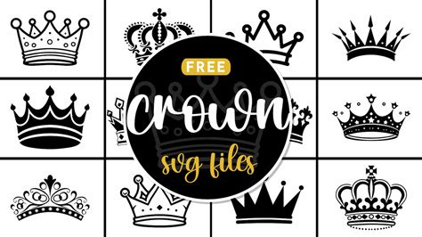 Download Free One crown SVG file Crafts
