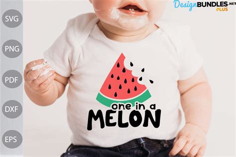 Download Free One in a melon design Cut Files