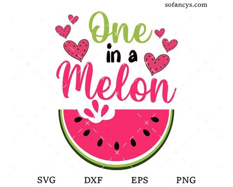 Download Free One in a melon svg DXF Files