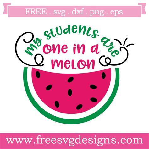 Download Free One in a melon svg Files DXF Files