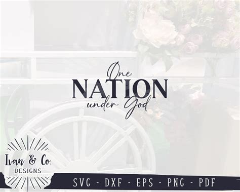 Download Free One nation under God SVG DXF Files