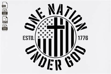 Download Free One nation under God SVG Files