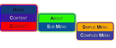 Free Online HTML and CSS Menu Layout Generator | Blended Menu