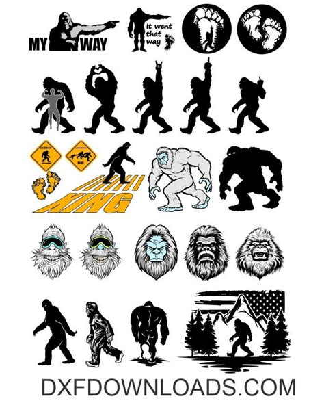 Download Free Only To Big Silhouette DXF Files