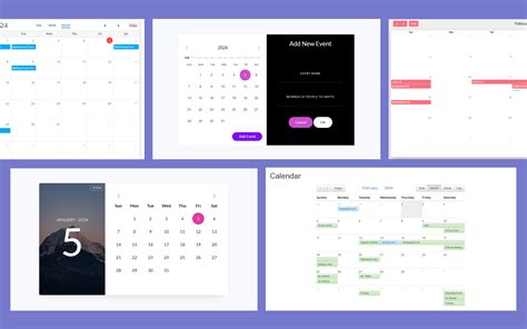 Free Open Source Bootstrap Calender