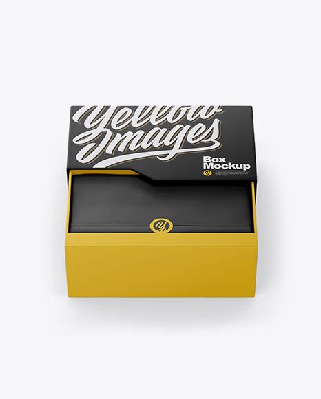 Download Free Opened Matte Box Mockup PSD Yellowimages