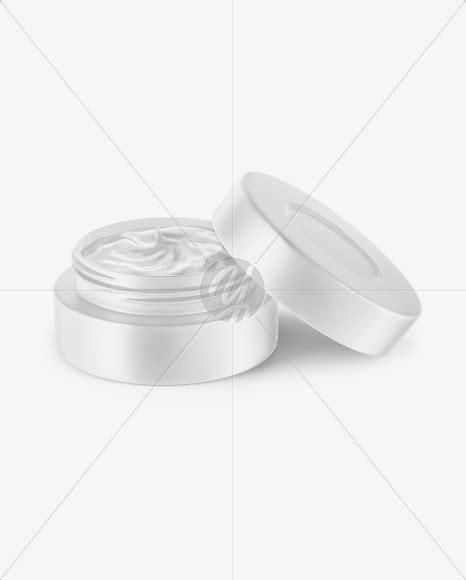 Download Free Opened Matte Cream Jar Mockup PSD Generator PSD Files
