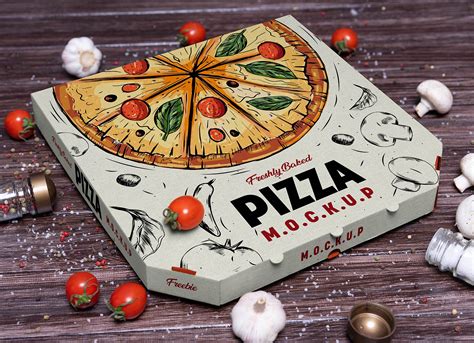 Download Free Opened Matte Pizza Box Mockup PSD Generator