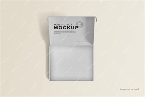 Download Free Opened Paper Mailing Box Mockup PSD TIFF Files