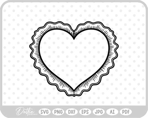 Download Free Openwork heart-frame Commercial Use DXF Files