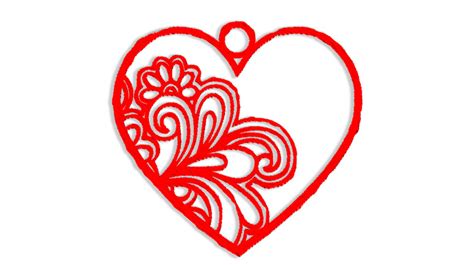 Download Free Openwork heart-frame Crafts