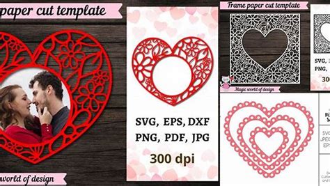 Download Free Openwork heart-frame Files