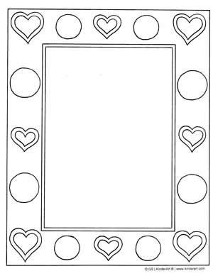 Download Free Openwork heart-frame Printable