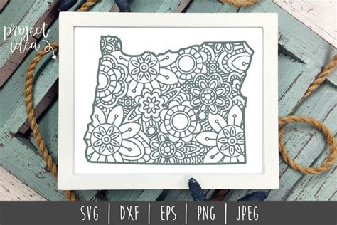 Download Free Oregon State Mandala, Zentangle Printable