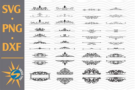 Download Free Ornament Graphics SVG, PNG, DXF Digital Files Include Commercial Use