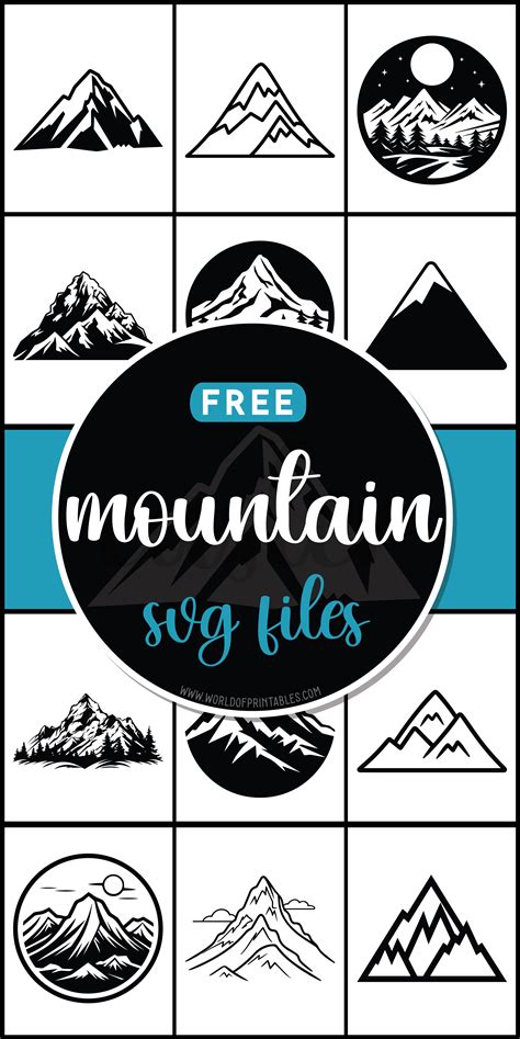 Download Free Outdoor Mountain SVG Files