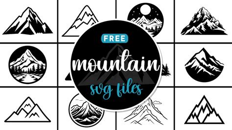 Download Free Outdoor Mountain SVG Files For Crafts