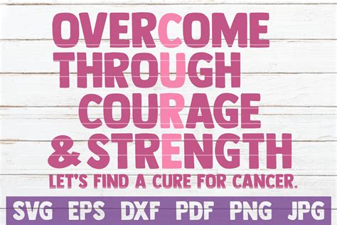 Download Free Overcome Through Courage And Strength Files DXF Files