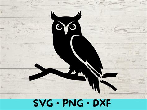 Download Free Owl Bird Cut File Vector Silhouette For Crafts
