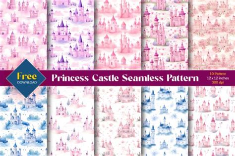 Download Free PRINCESS CASTLE FRAME AND CARD SET Commercial Use DXF Files