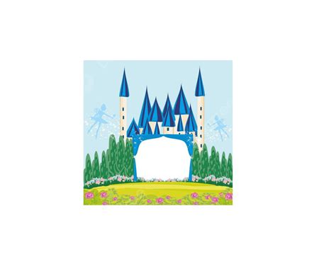 Download Free PRINCESS CASTLE FRAME AND CARD SET Images