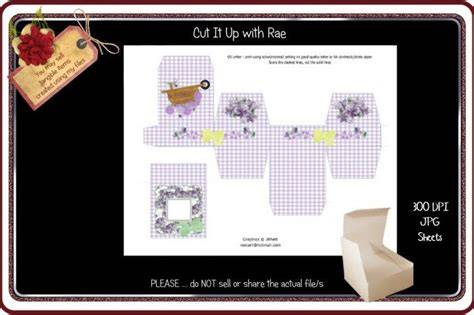 Download Free PS177 Jewelry Gift Box Printable Sheet DXF Files