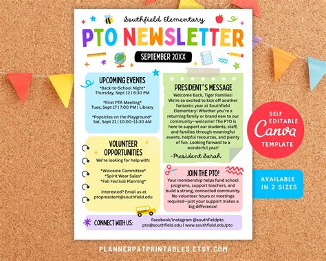 Free Pto Newsletter Template